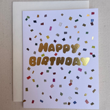 Colorful Confetti Birthday Card