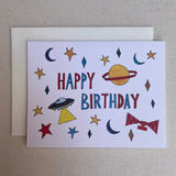 Outer Space Birthday Card