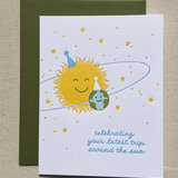Orbiting Birthday Card