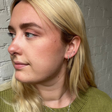 Lace Textures Hoops - Gold