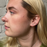 Classic Tiny Pearl Studs - Gold