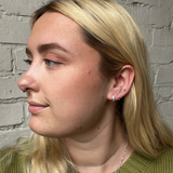 Meave Huggie Hoops - Silver