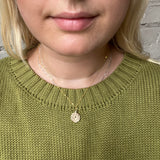 Wax Seal Charm Necklace - Gold
