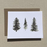 Evergreen Trees Card