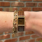 Virgil Lizard Watch - Brown / Brown