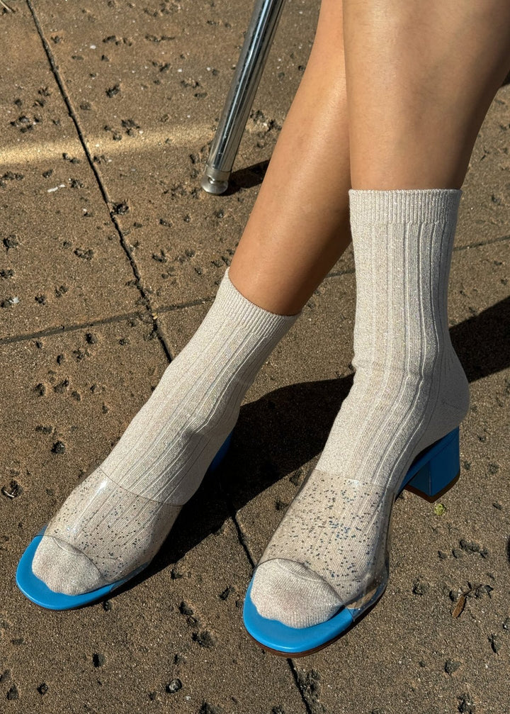 Her Socks - Ivory / Gold