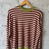 Stripe Jumper - Rust / Green