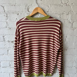 Stripe Jumper - Rust / Green