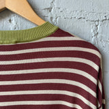Stripe Jumper - Rust / Green