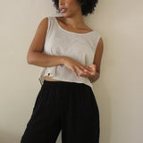 Marni Cotton Cropped Tank - Sand
