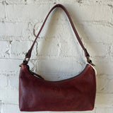 Leather Crescent Bag - Brandy