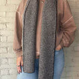 Tiree Scarf - Black / White