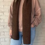 Tiree Scarf - Black / Brown