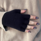 Iona Fingerless Gloves - Navy