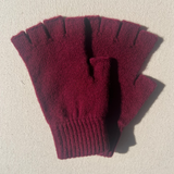 Iona Fingerless Gloves - Bordeaux