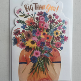 Face Full of Flowers Card