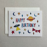 Outer Space Birthday Card