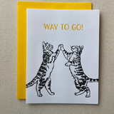 Cat High Five Card