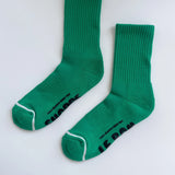Hugger Socks - Kelly / Black