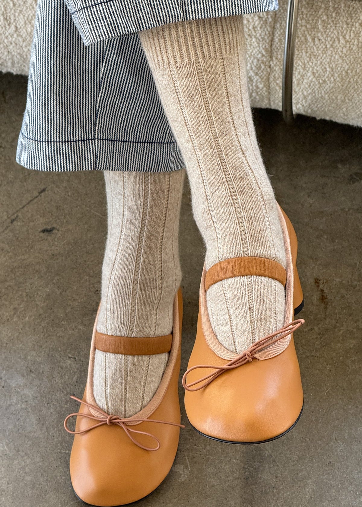 Classic Cashmere Socks - Fawn