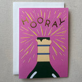 Hooray Champagne Card