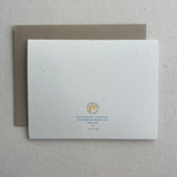 Blue Elephant Baby Card