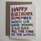 Remember When Birthday Card