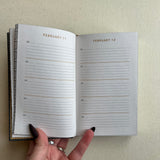 One Line A Day Journal - Charcoal Canvas