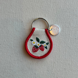 Patch Keychain - Strawberry Blossom