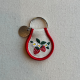 Patch Keychain - Strawberry Blossom