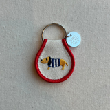 Patch Keychain - Sweater Dog