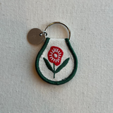 Patch Keychain - Poppy Flower