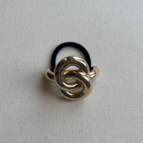 Eternal Loop Ponytail Hair Tie - Gold