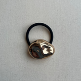 Large Pebble Hair Tie - Gold
