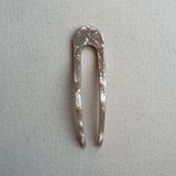 French Hair Pin - Sand Shell