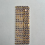 No. 2 Hair Comb - Tortoise Checker