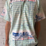 Bar Tab Button Up - White