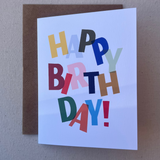 Colorful Happy Birthday Card