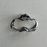 Wave Claw Clip - Silver
