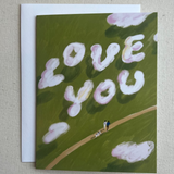Love You Clouds Card