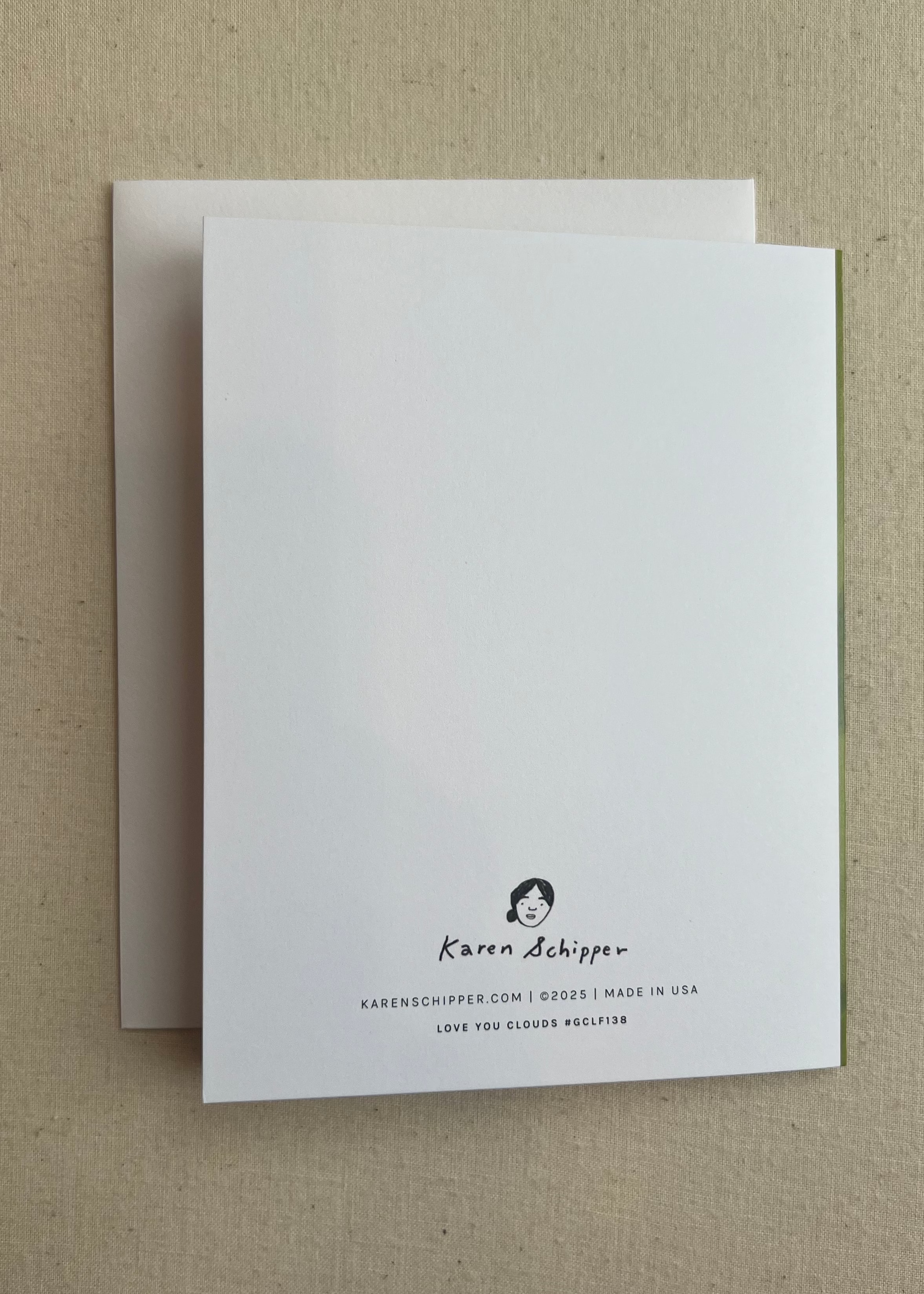 Love You Clouds Card