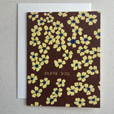 Thank You Yellow Flowers Card