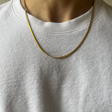 Flat Curb Chain - Gold