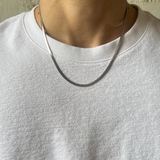 Herringbone Snake Chain - Silver