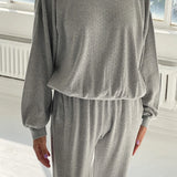 Pointelle Core Sweater - Mange Grey