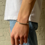 Flat Cuff Bracelet - Steel