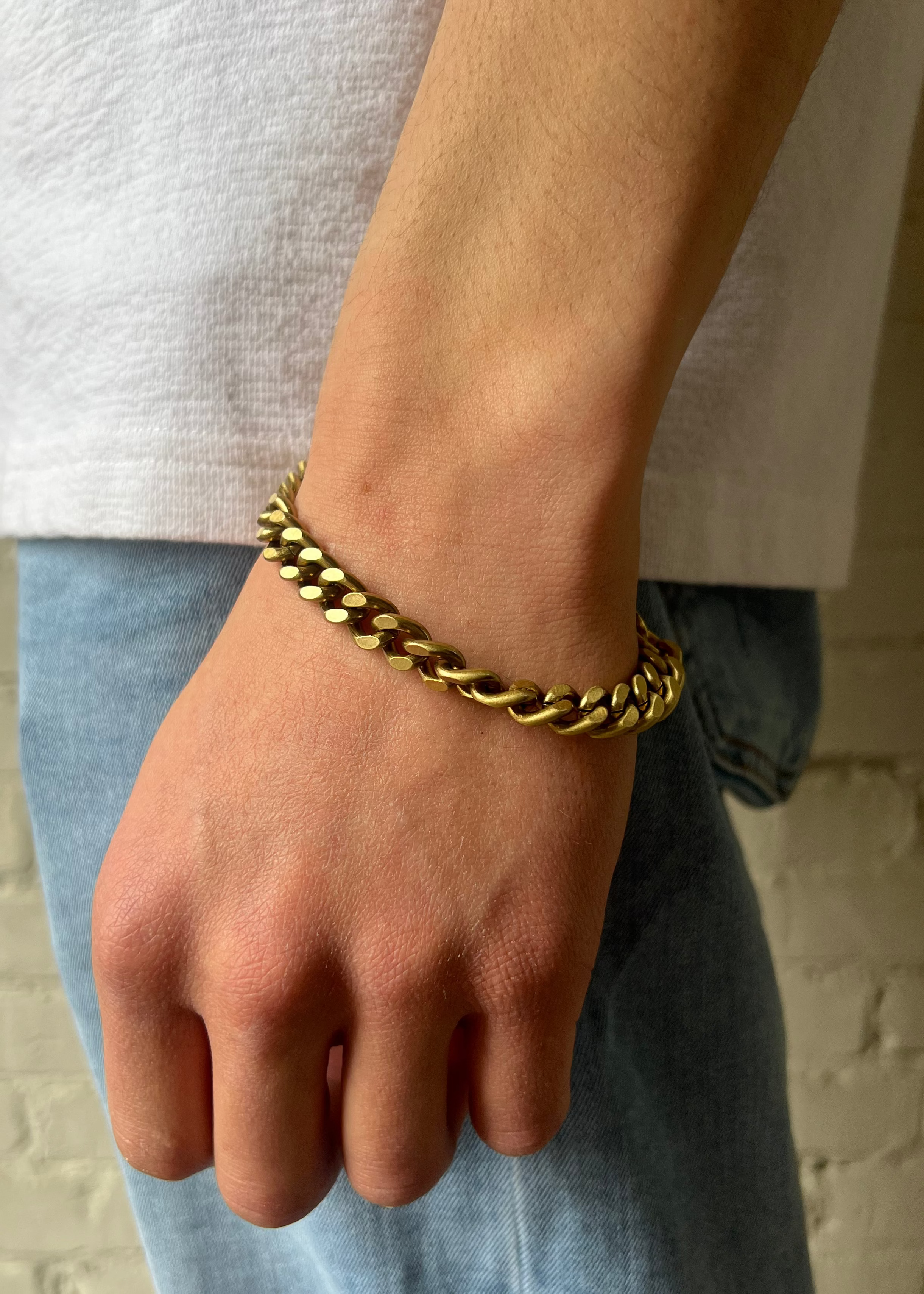Curb Chain Bracelet - Brass