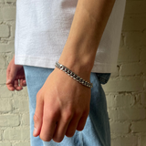 Curb Chain Bracelet - Steel