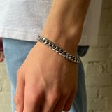 Curb Chain Bracelet - Steel