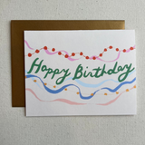 Streamers Birthday Card
